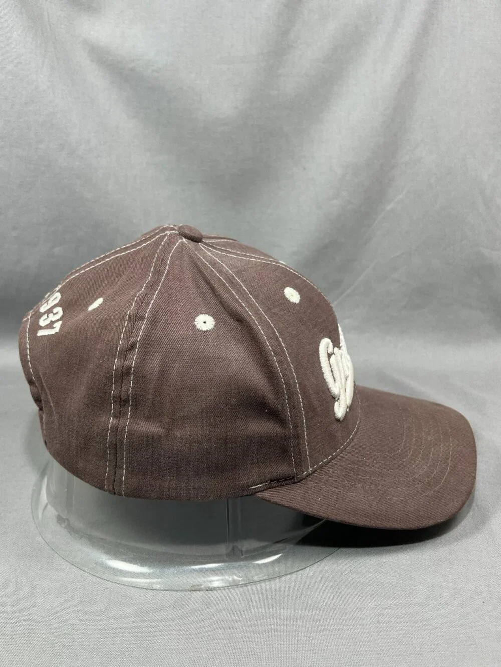 Vtg 90s Disney Mickey Inc Grumpy Hat Snow White 7 Dwarfs Brown Snapback Ball Cap